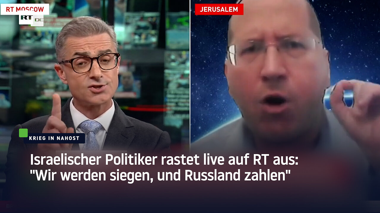 Israelischer Politiker rastet live auf RT aus: "Wir werden siegen, und Russland zahlen"