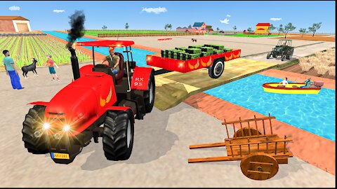 Modern Tractor Farming Simulator_ Thresher Games _ Android Gameplay