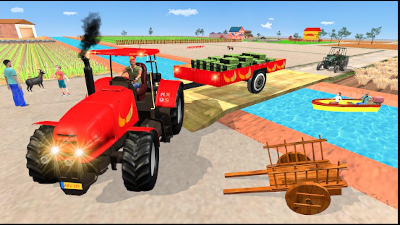 Modern Tractor Farming Simulator_ Thresher Games _ Android Gameplay