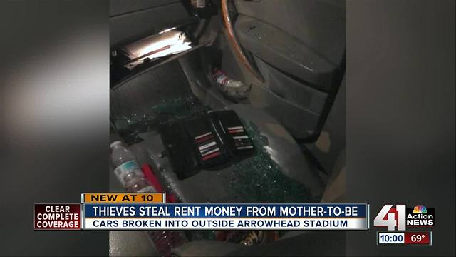 Several cars broken into during Thursday’s Chiefs game