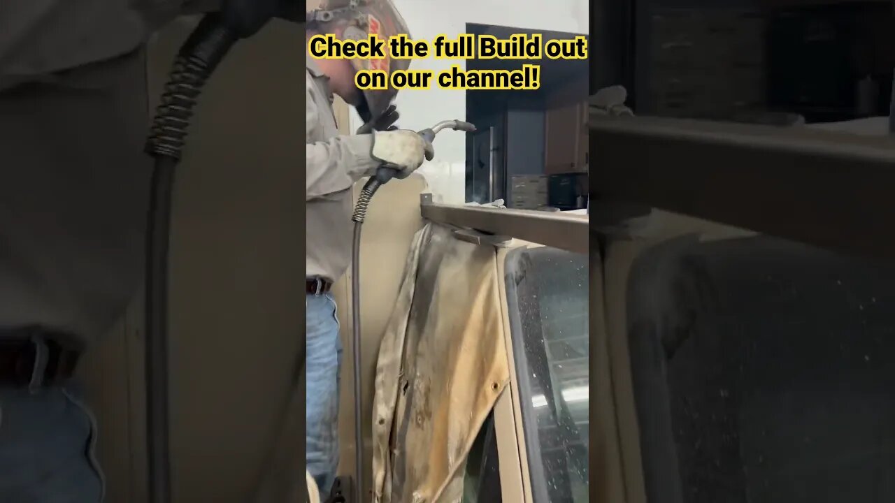 Building an over the cab sleeper on our box truck. (Full video coming soon!) #shorts