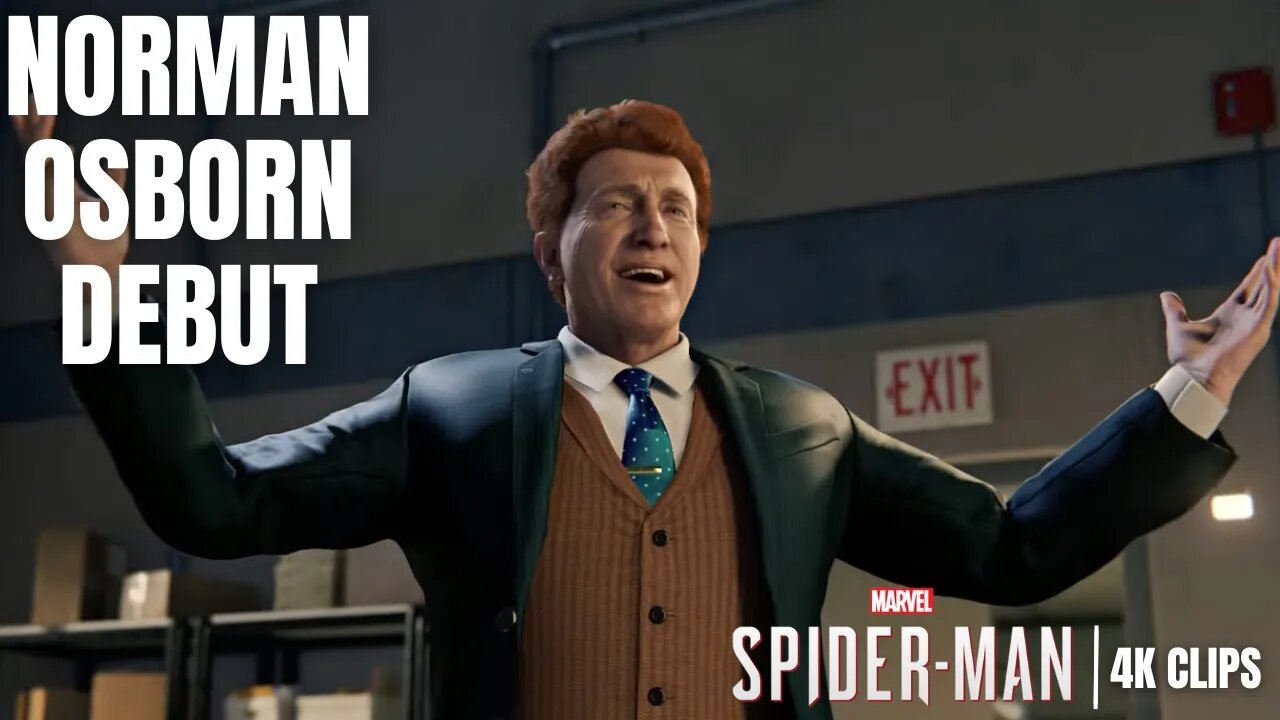 Norman Osborn Ends Peter Parker's Whole Career | Marvel's Spider-Man 4K Clips