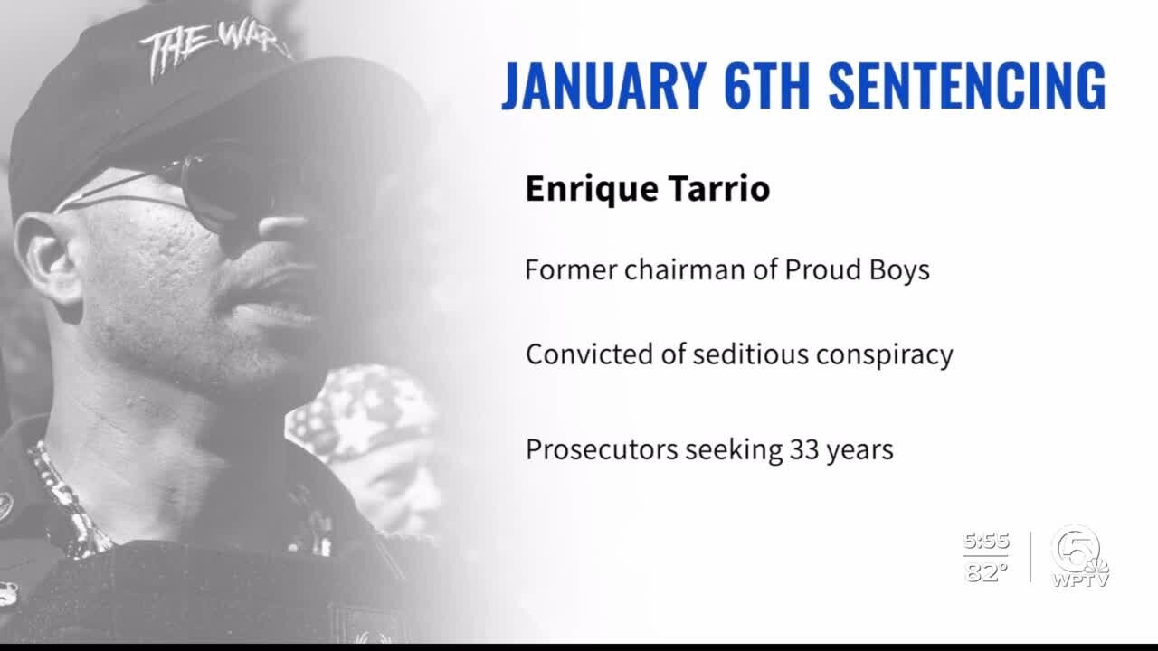 Former Proud Boys leader Enrique Tarrio faces sentencing in the Jan. 6 Capitol attack