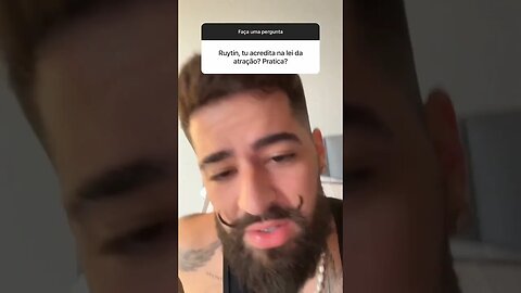Ruyter acredita em lei da atração? #shorts