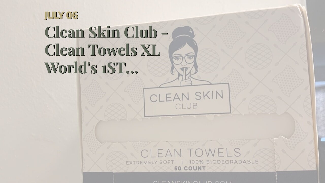 Clean Skin Club - Clean Towels XL Disposable Makeup Re...