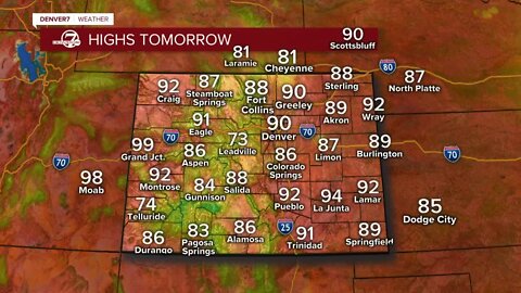 Tuesday evening forecast