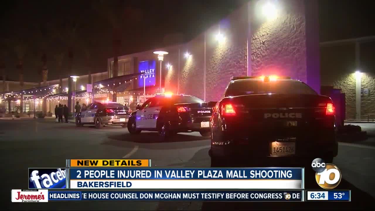 2 hurt in shooting at Bakersfield shopping mall