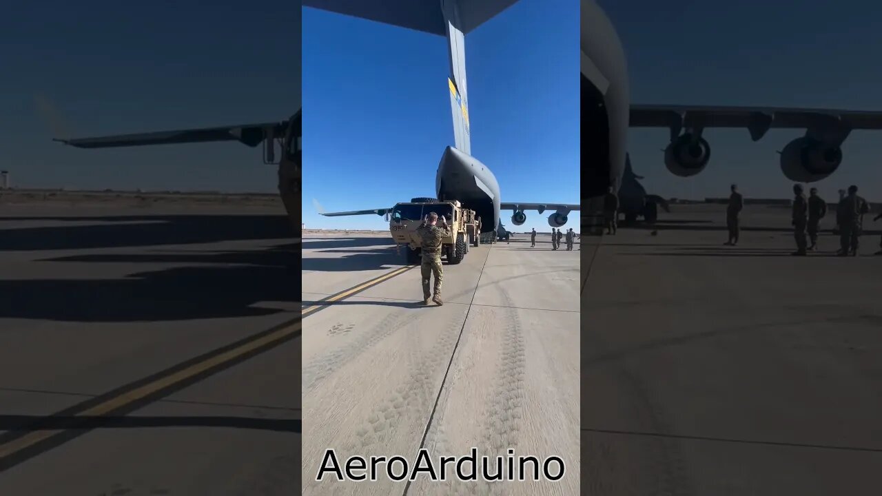 Strange GlobeMaster #Boeing #C17 Cargo Loading #Aviation #AeroArduino