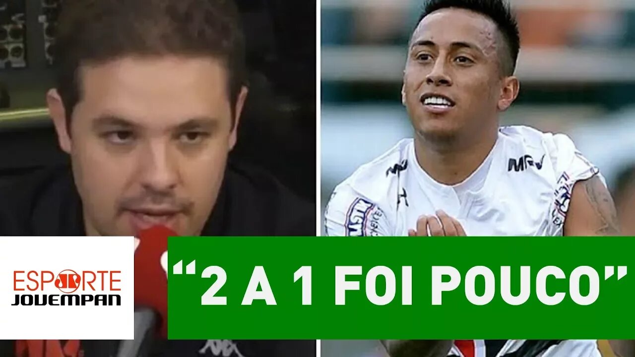 "2 a 1 foi pouco", diz Bruno Prado sobre São Paulo x Santos