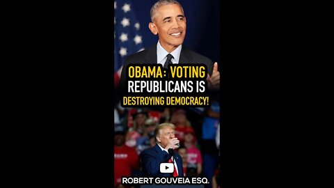 Obama: Voting Republican Means Destroying Democracy! #shorts