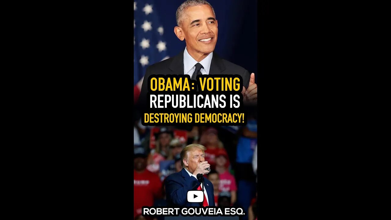 Obama: Voting Republican Means Destroying Democracy! #shorts