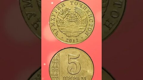 TAJIKISTAN 5 DIRHAM 2011. #shorts #viral #coinnotesz