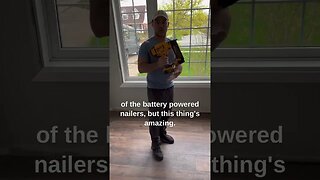 Review Of Dewalt 20V Battery Powered Brad Nailer #shorts