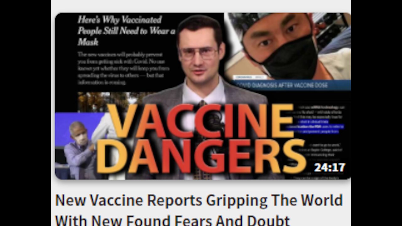 New Vaccine Reports Gripping The World With New Found Fears And Doubt