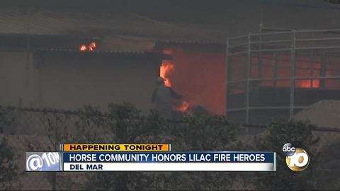 Horse community honors Lilac Fire heroes