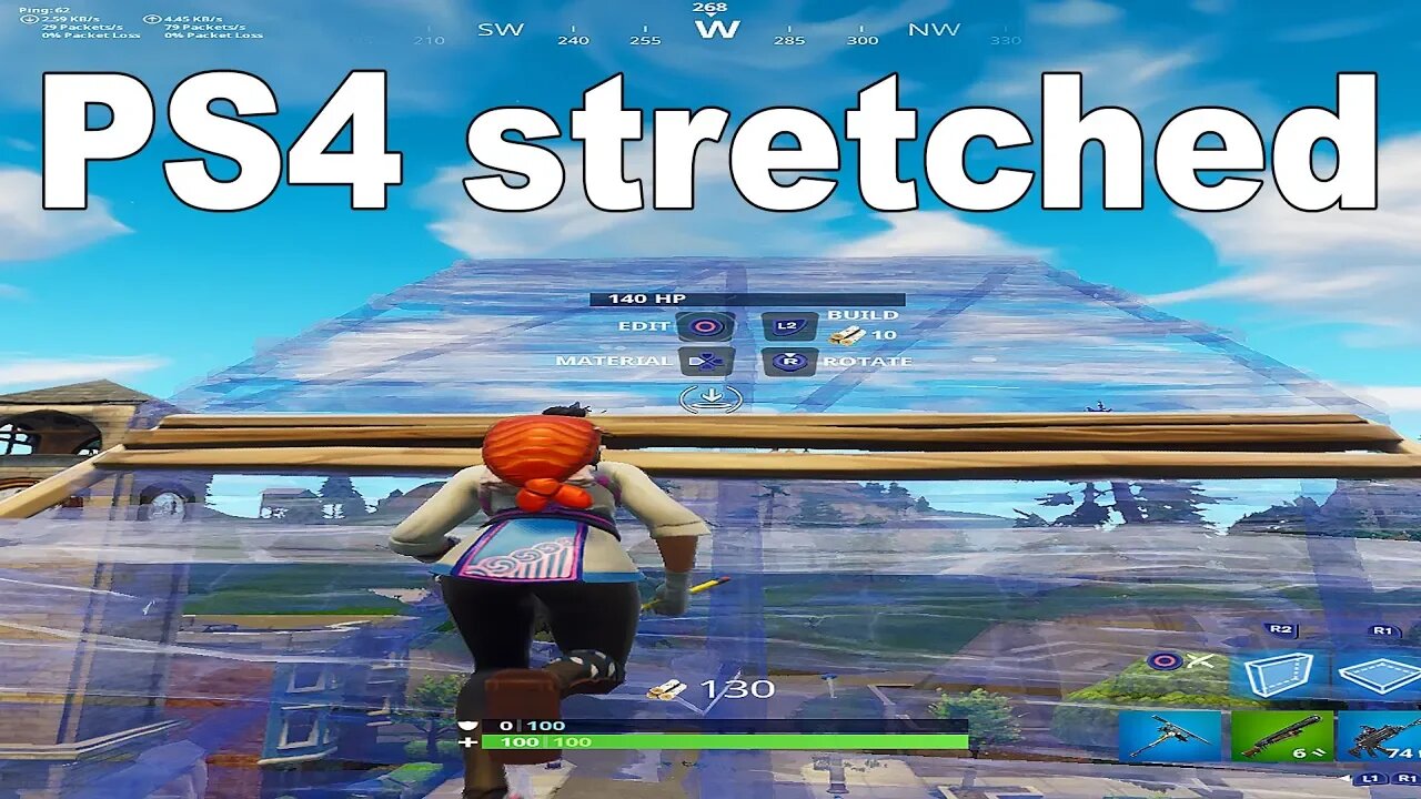 stretched resolution on ps4 Fortnite...