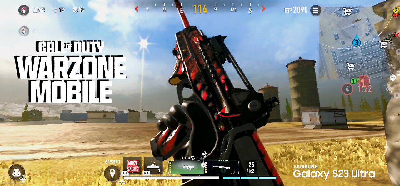 Warzone Mobile..Mobile Royal.. THE CRYPT BLACKCELL ASSAULT RIFLE FR AVANCER 120fov 60fps.