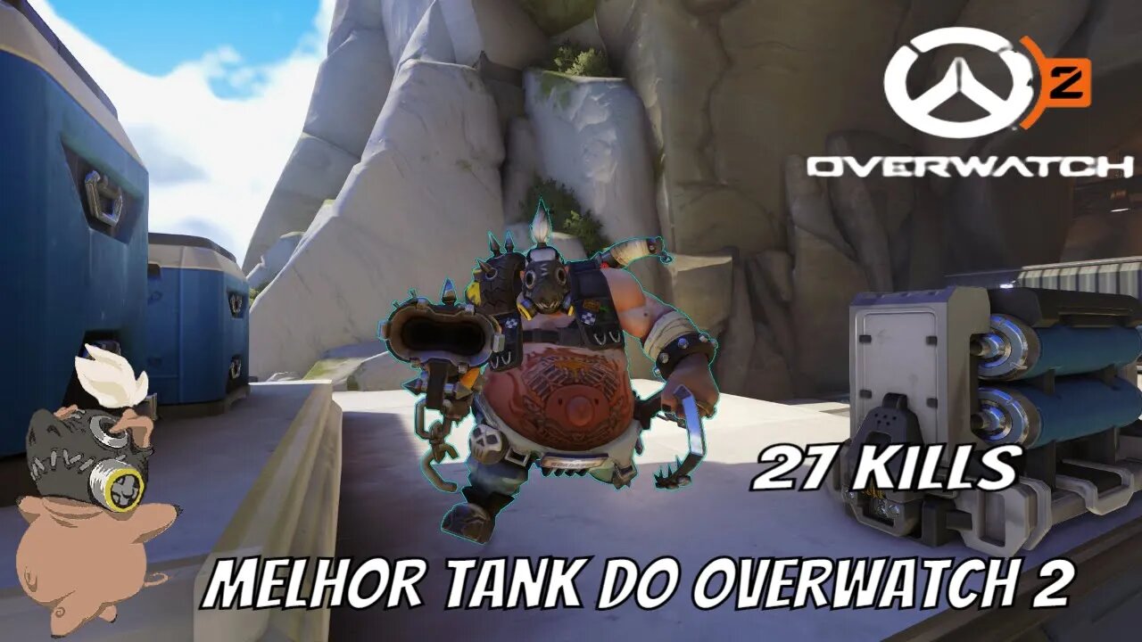 OVERWATCH 2 - O melhor tank do jogo do meta e 27 kills só de hook