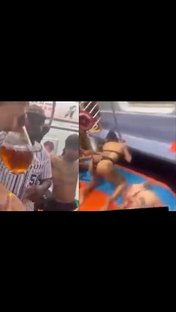 Visit NYC’s Twerk Train Complete With Slip n Slide and Thongs