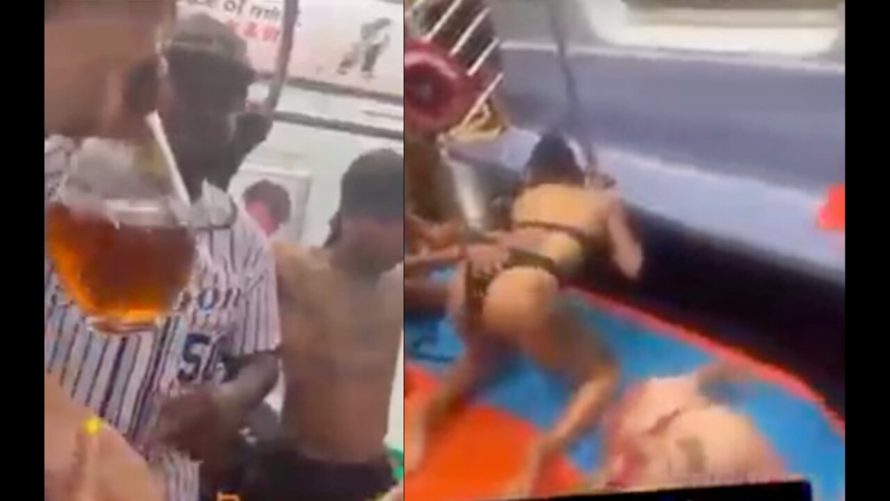 Visit NYC’s Twerk Train Complete With Slip n Slide and Thongs
