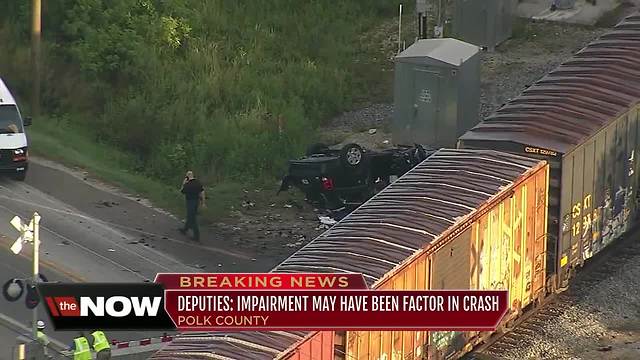 2 dead after driving vehicle into 27th car of CSX train in Polk County