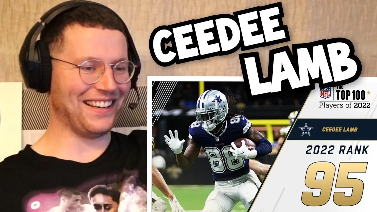 Rugby Player Reacts to CEEDEE LAMB (Dallas Cowboys, WR) #95 NFL Top 100 Players in 2022