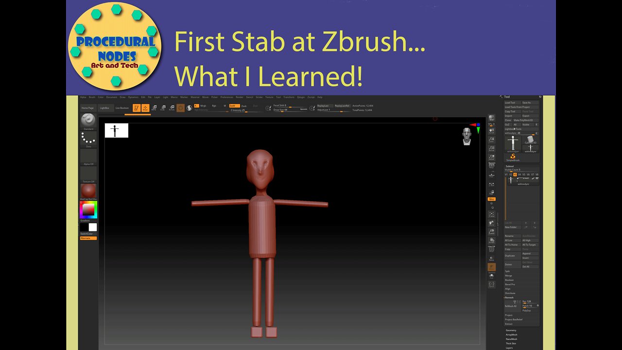 First Stab at Zbrush...What I Learned!