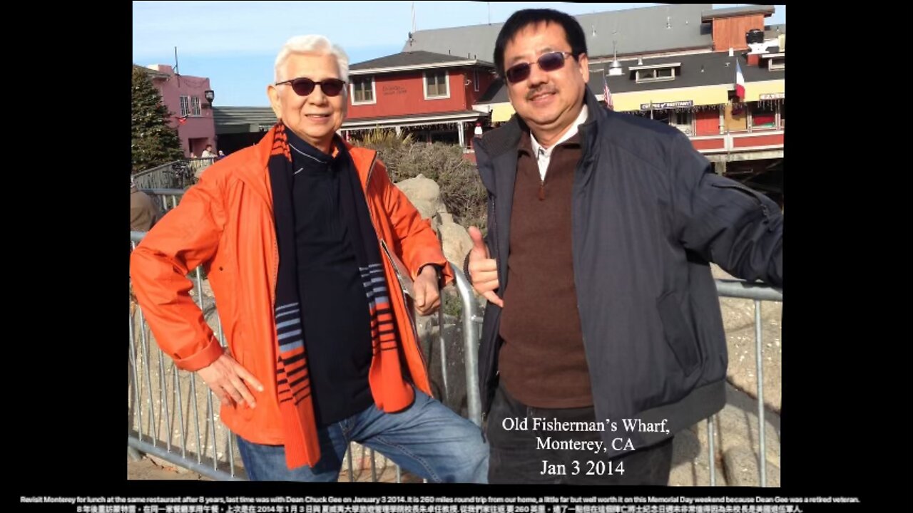 Revisit Monterey for lunch at the same restaurant after 8 years