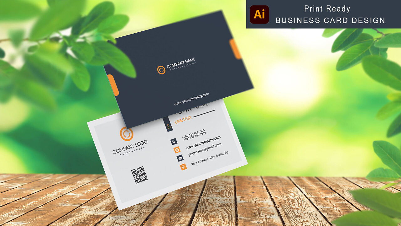 Business Card Design in Illustrator