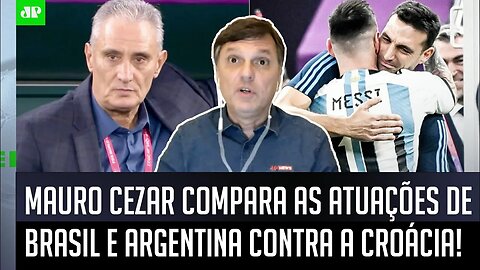 "O que ME IMPRESSIONOU foi..." Mauro Cezar COMPARA Brasil e Argentina contra a Croácia na Copa!