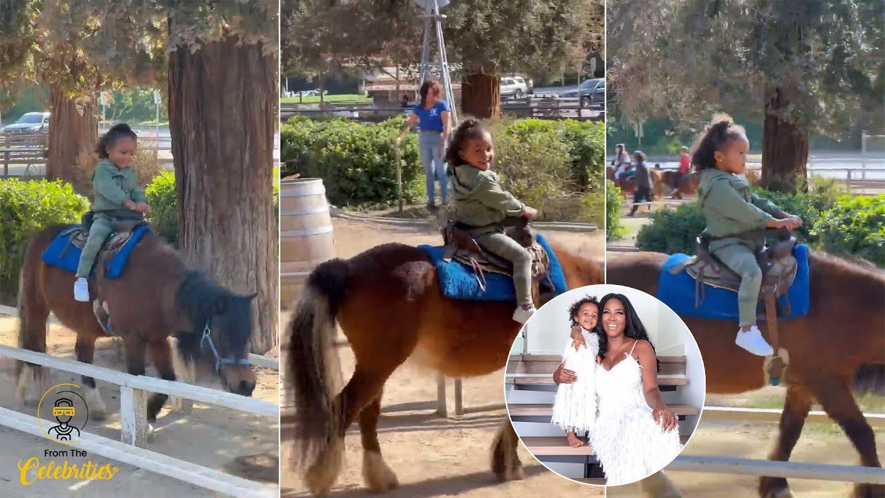 Kenya Moore Daughter Brooklyn's Enjoy's A Fun Filled Horseback Riding Lesson!🐎🙍 She's So Happy