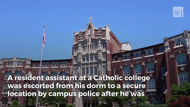 Shock: Police Escort Pro-Marriage Student Out After STAFFERS Form Mob
