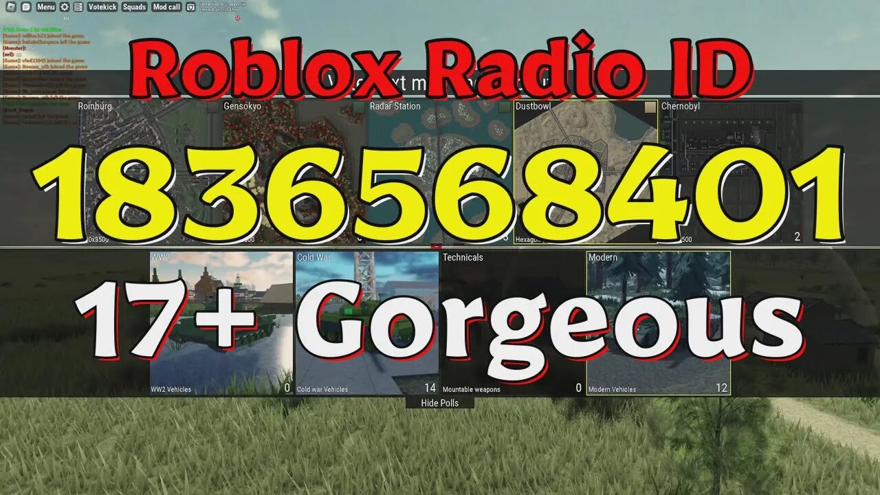 Gorgeous Roblox Radio Codes/IDs