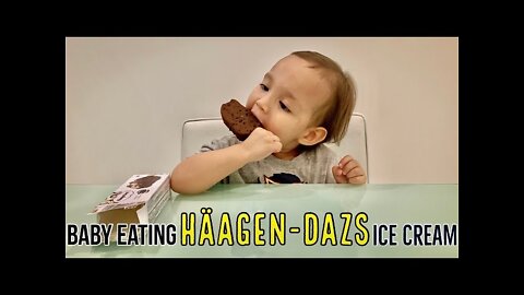Baby Eating Häagen-Dazs Ice Cream | Mukbang