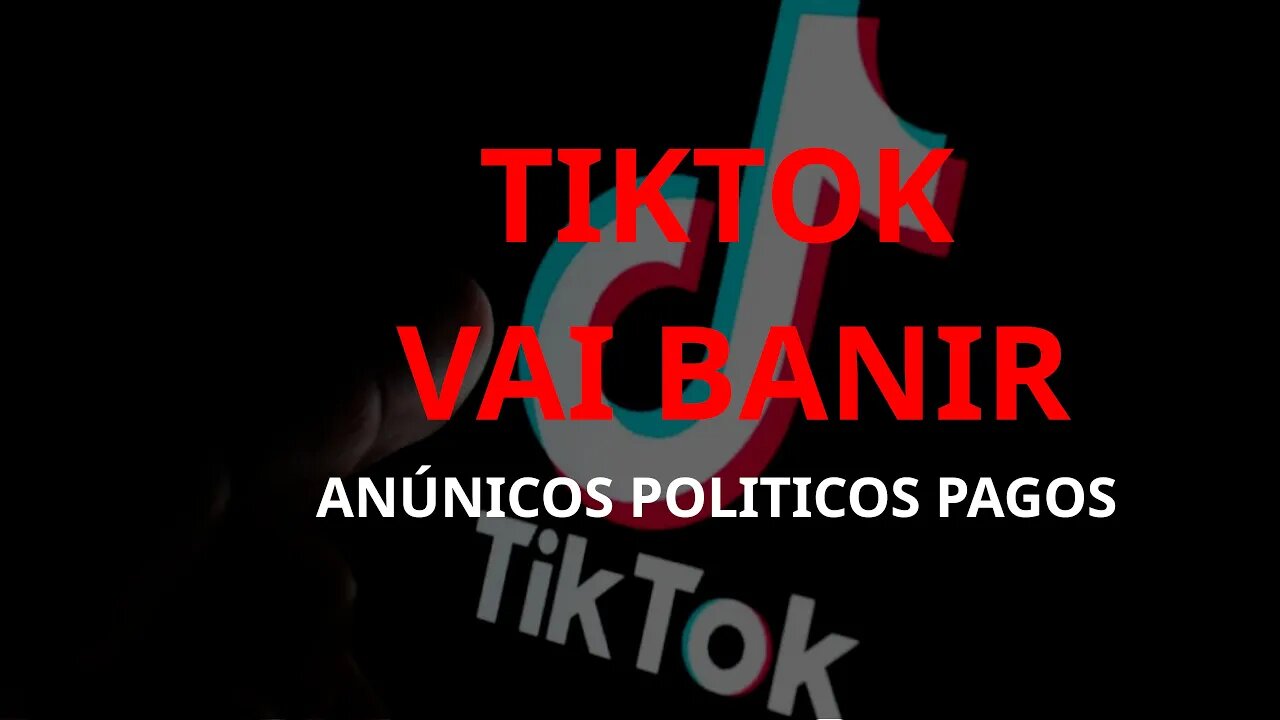TikTok vai banir contas! Entenda