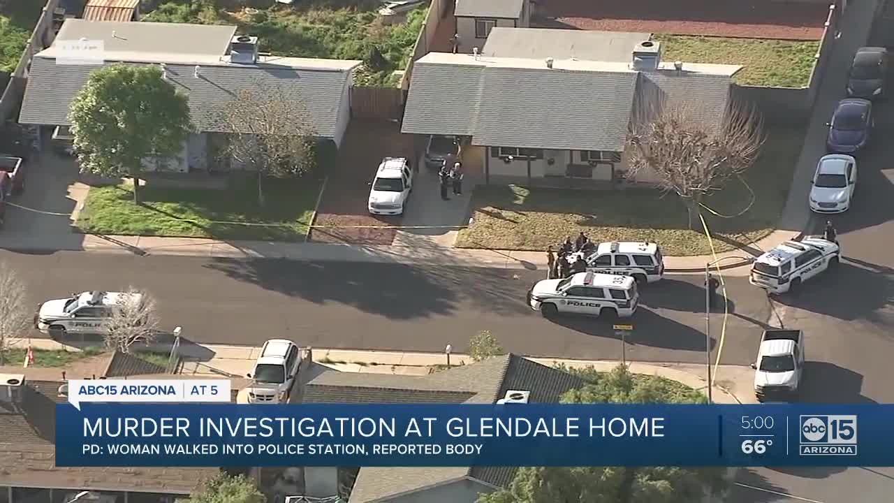 Murder investigation at Glendale home