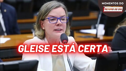 Gleise está certa, tem que acabar com a Justiça Eleitoral | Momentos do Resumo do Dia