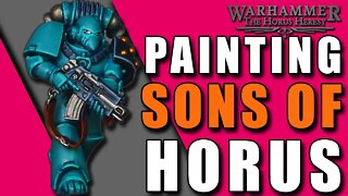 How to paint SONS OF HORUS marines | Horus Heresy | 16th Legion