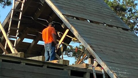 Langford man kept busy during COVID by building a barn