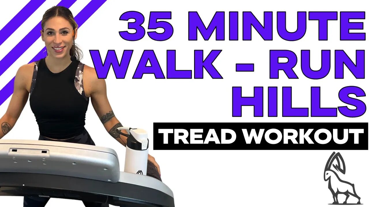 35 MIN WALK AND RUN HILLS | Treadmill Follow Along! #IBXRunning