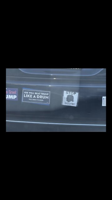 NOT BASED AF : Biden/Harris & Anti-Trump bumper stickers spotted in Long Island