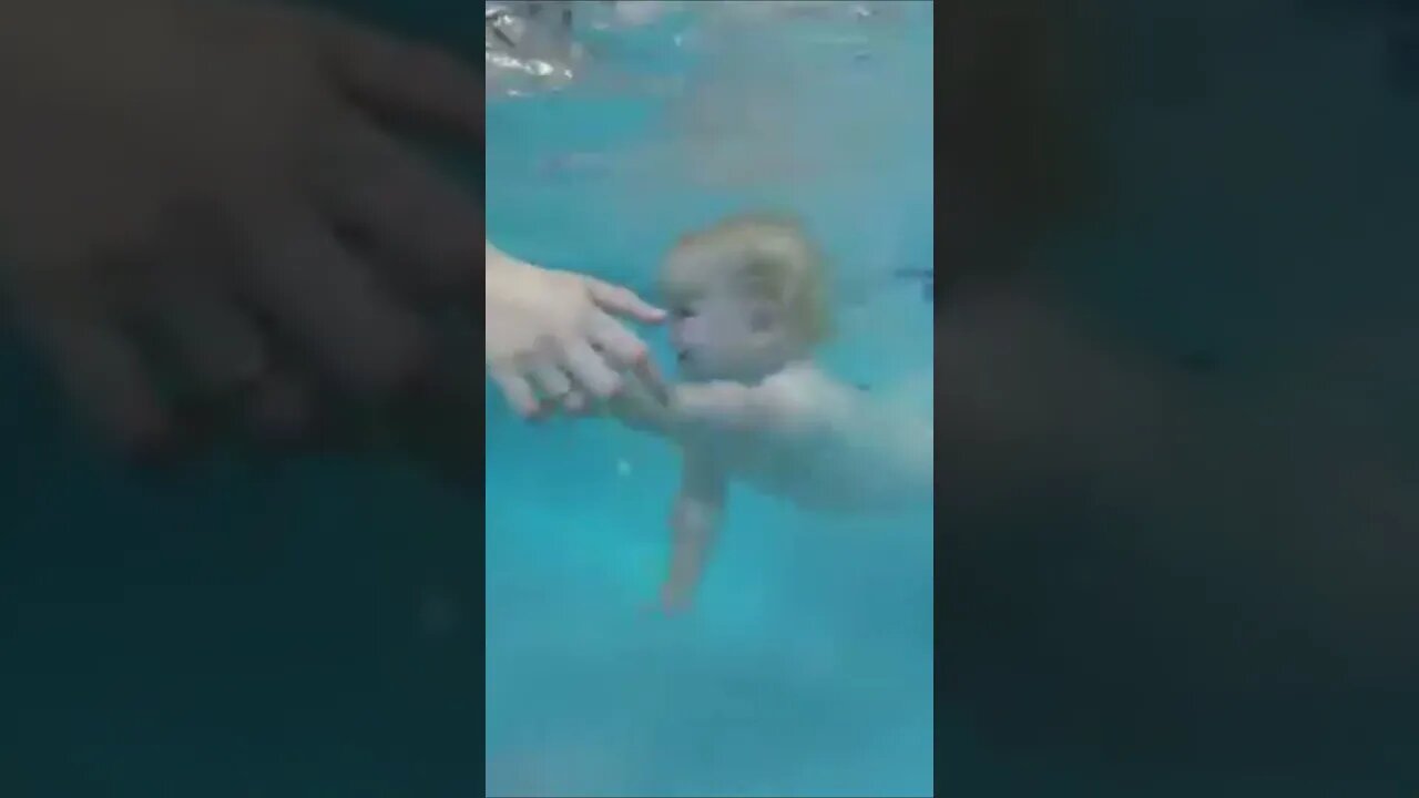 Baby Jumping in the Water