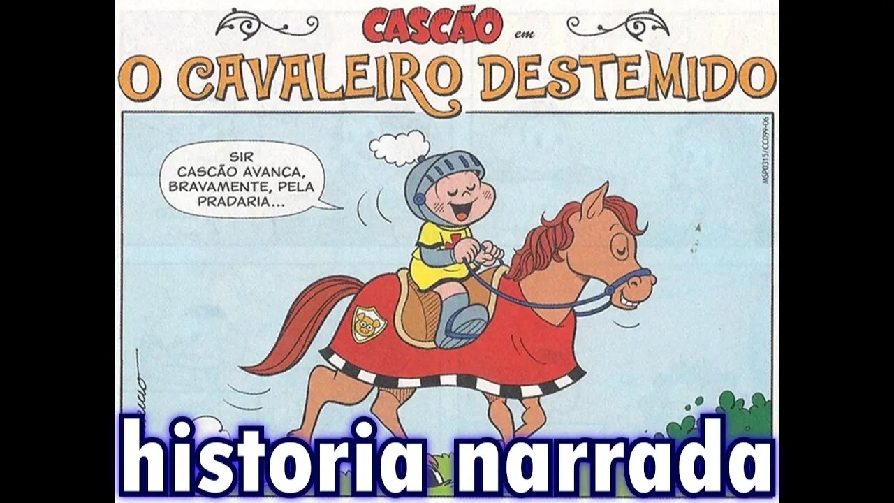 Cascão em-O cavaleiro destemido | Gibis do Rapha