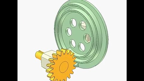 2400 Archimedean spiral gear and Spur gear