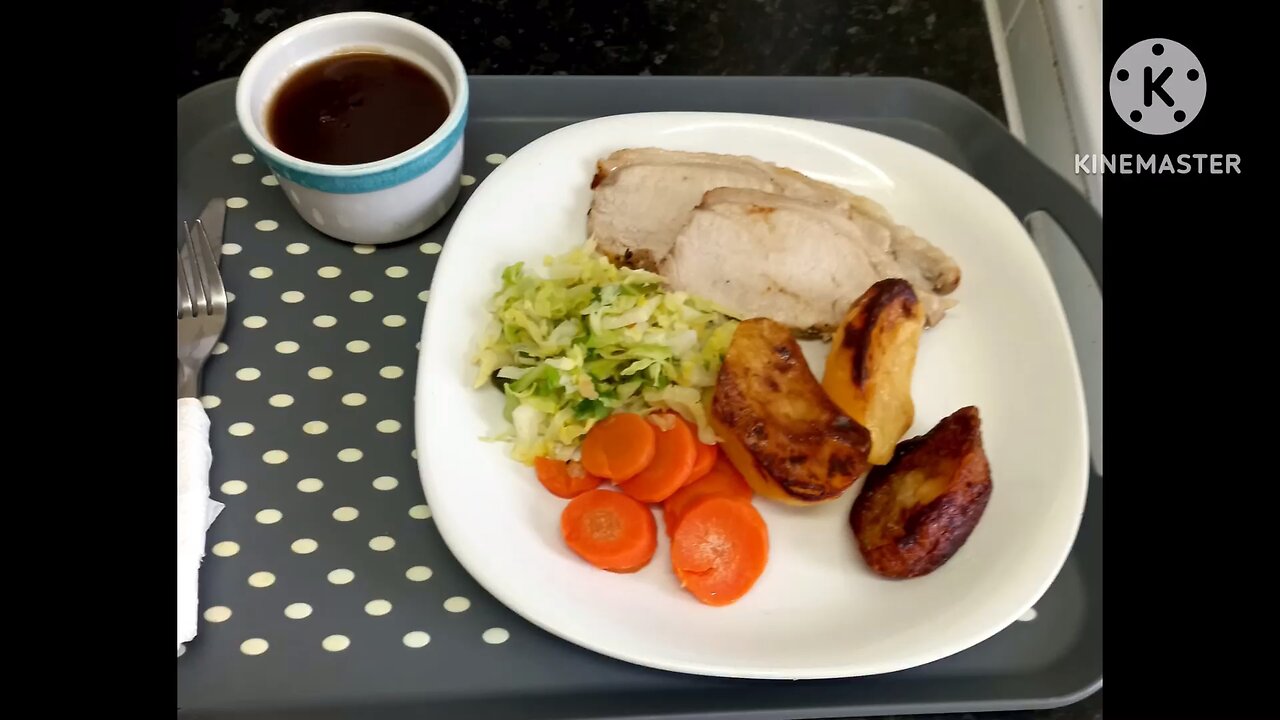 #food English Roast Dinner (Pork) 😋