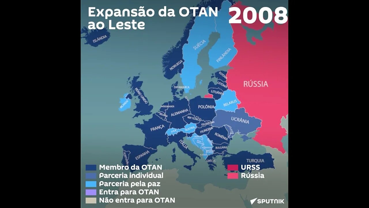 Como OTAN se expandiu ao longo dos anos