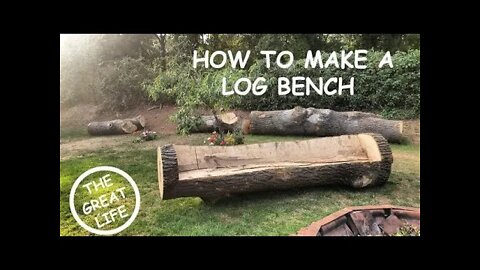 LOG BENCH | DIY GARDEN WEDDING