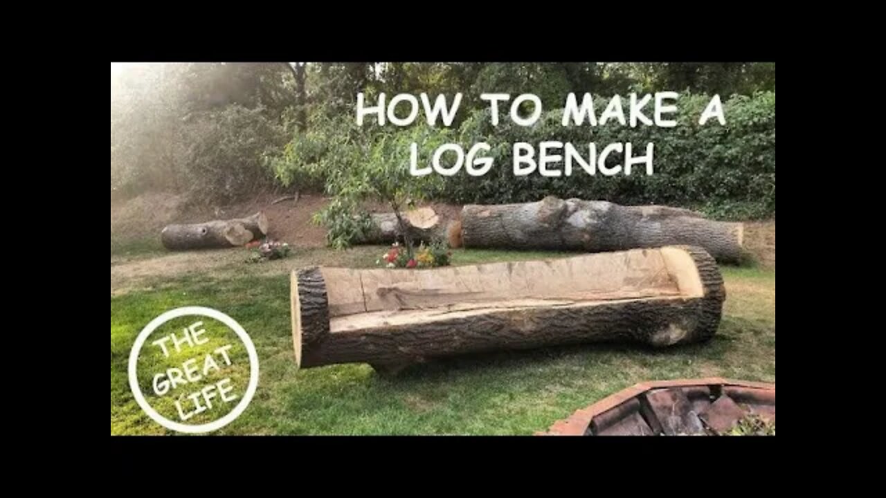 LOG BENCH | DIY GARDEN WEDDING