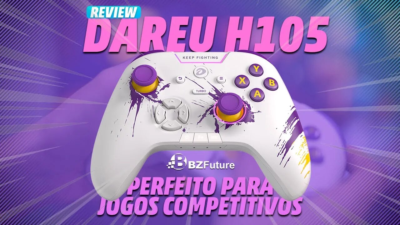 O CONTROLE PERFEITO PARA JOGOS COMPETITIVOS | DAREU H105 Análise/Review completa