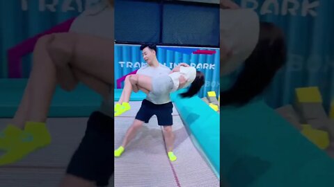 Best Funny videos 2022 😂 Trampoline Jumping #121 #shorts #poseitv